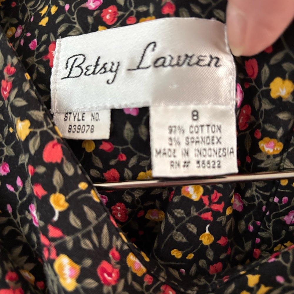 Floral Mini Dress - Black and Pink and just Perfectly SWEET!